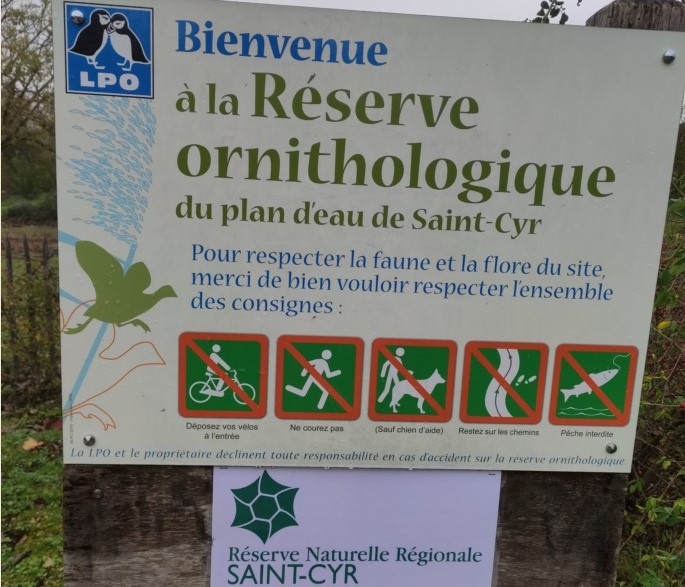 Inauguratuon Réserve Naturelle Régionale Saint-Cyr - Entrée