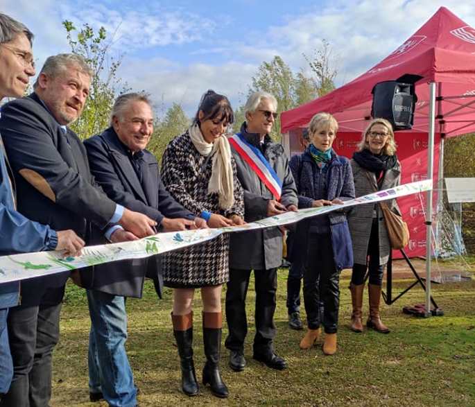 Inauguratuon Réserve Naturelle Régionale Saint-Cyr - Ruban